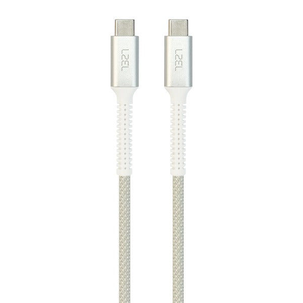كيبل Celeris Power N مضفر من القماش من ليزل بقوة 240 واط من USB-C إلى USB-C بطول 1.2 متر | أبيض كيبل Celeris Power N مضفر من القماش من ليزل بقوة 240 واط من USB-C إلى USB-C بطول 1.2 متر | أبيض
